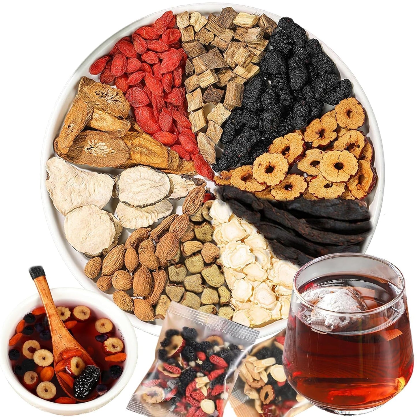 Six Treasure Organic Tea - 10 Precious Ingredients Formula